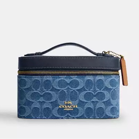 Coach Handbags - Coach Cosmetic Case In Signature Denim